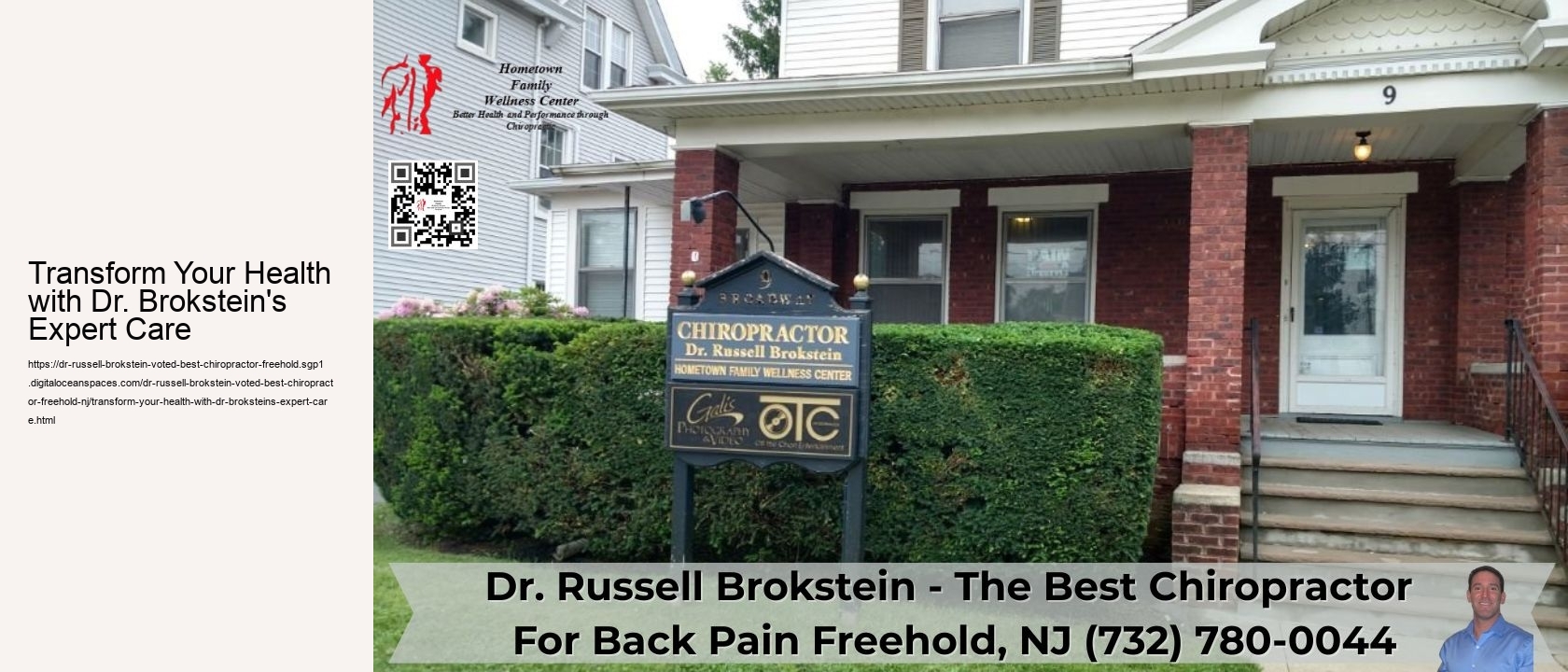 Transform Your Health with Dr. Brokstein's Expert Care